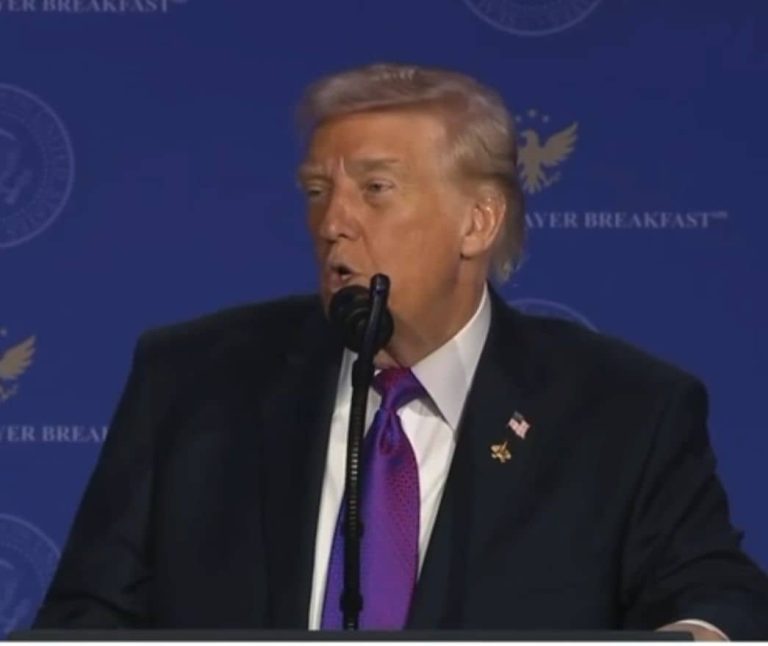United States President Donald Trump acknowledged the presence of Nigeria’s First Lady, Senator Olur...