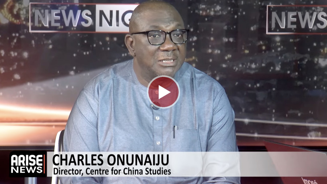 China Studies Director, Charles Onunaiju, says securing just one per cent of China’s vast market cou...