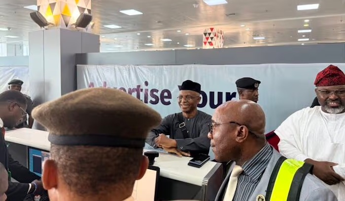 DSS says El-Rufai’s passport was seized at Abuja airport following request from anti-graft agency, d...