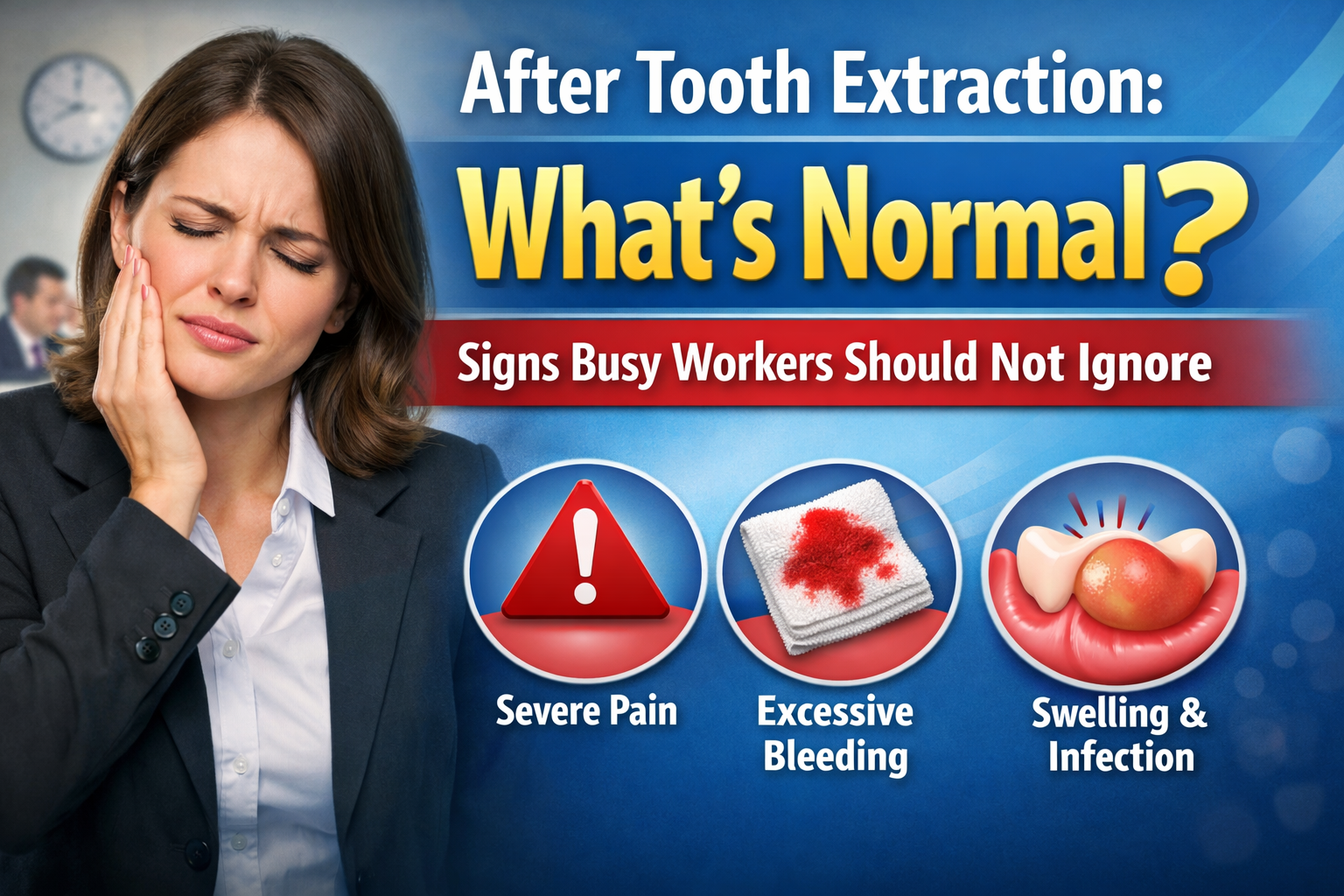 Language : EnglishTopics: ExtractionDry socket (alveolar osteitis)Introduction
After a tooth extract...