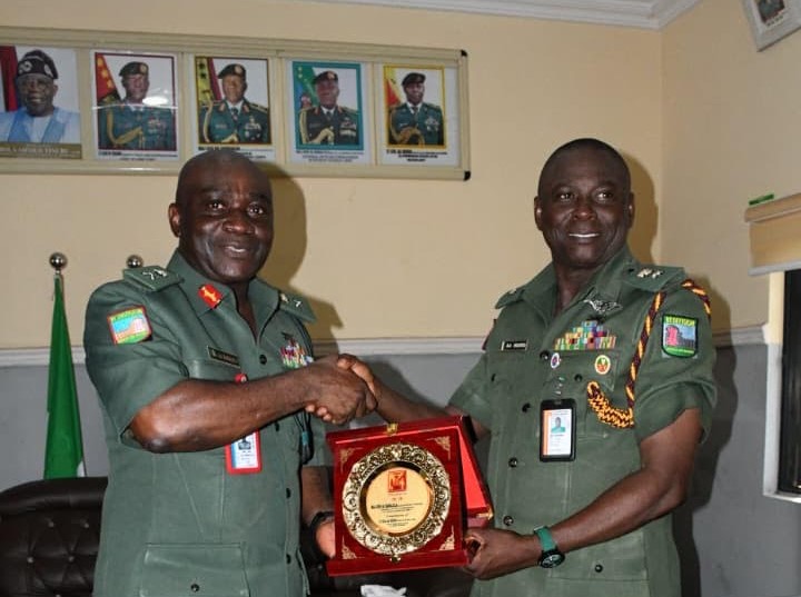 Chiemelie Ezeobi The General Officer Commanding (GOC) 81 Division of the Nigerian Army, Major Gener...