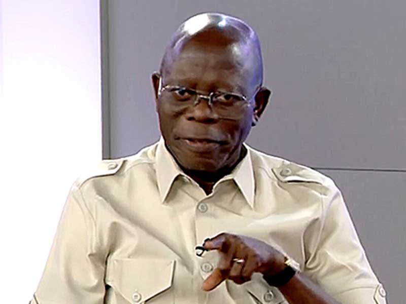 Deji Elumoye in Abuja Senator Adams Oshiomhole has rejoiced with President Bola Tinubu over the rece...