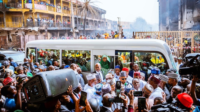 Vice President Kashim Shettima has assured the Kano market fire victims of a N5bn relief.

Source: h...
