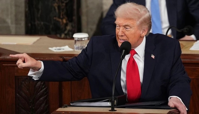 US President Donald Trump warns Iran over nuclear ambition during longest State of the Union address...