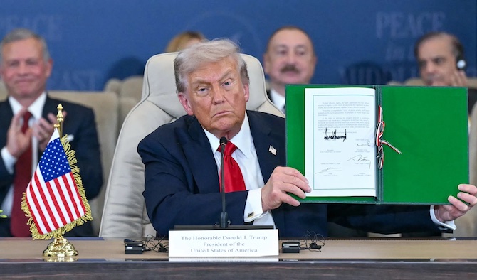 Trump unveils Gaza Board of Peace, pledging billions in aid and troops amid protests and global conc...