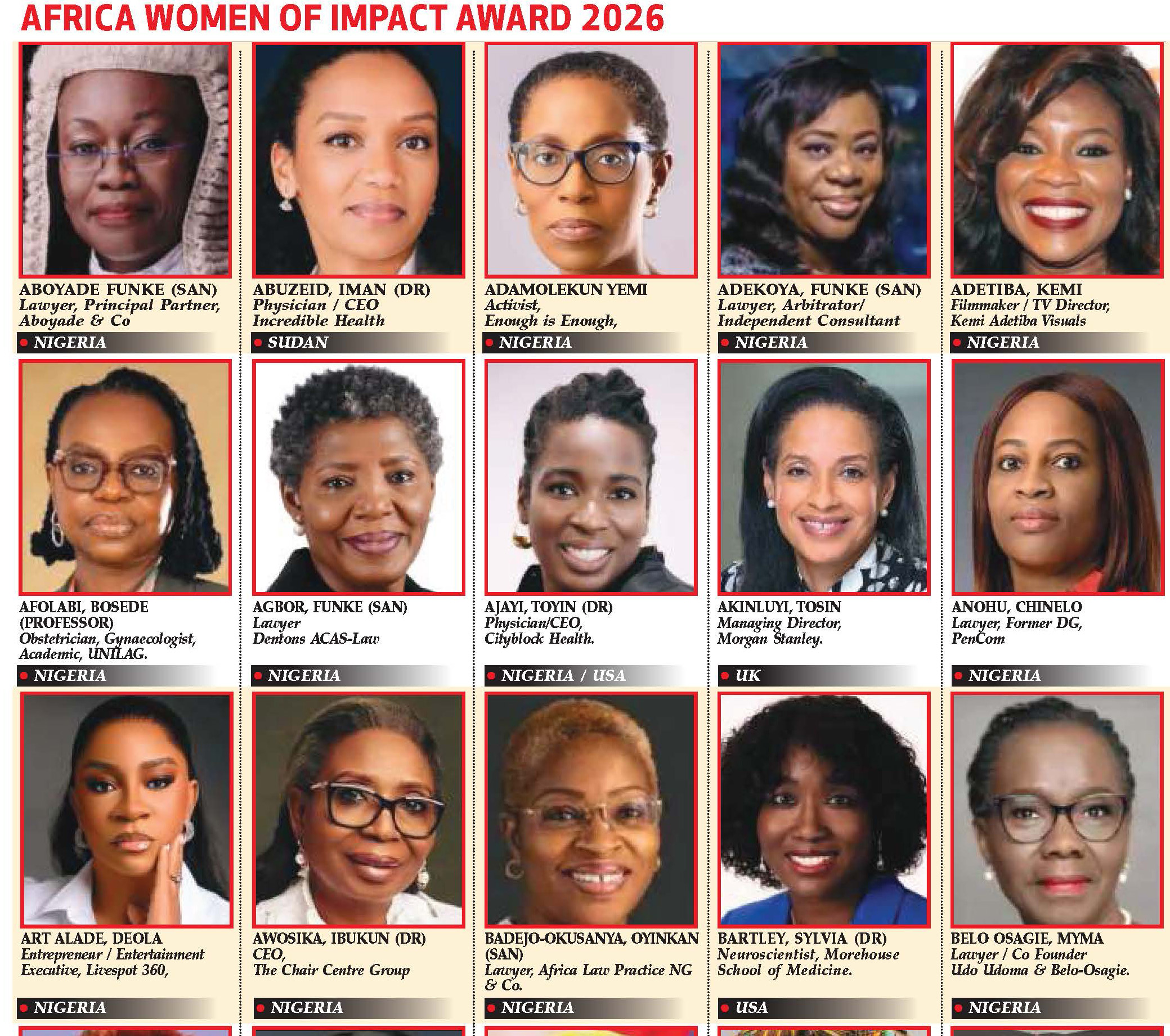 ARISE News Channel celebrates 100 influential African women, spotlighting leadership across governan...