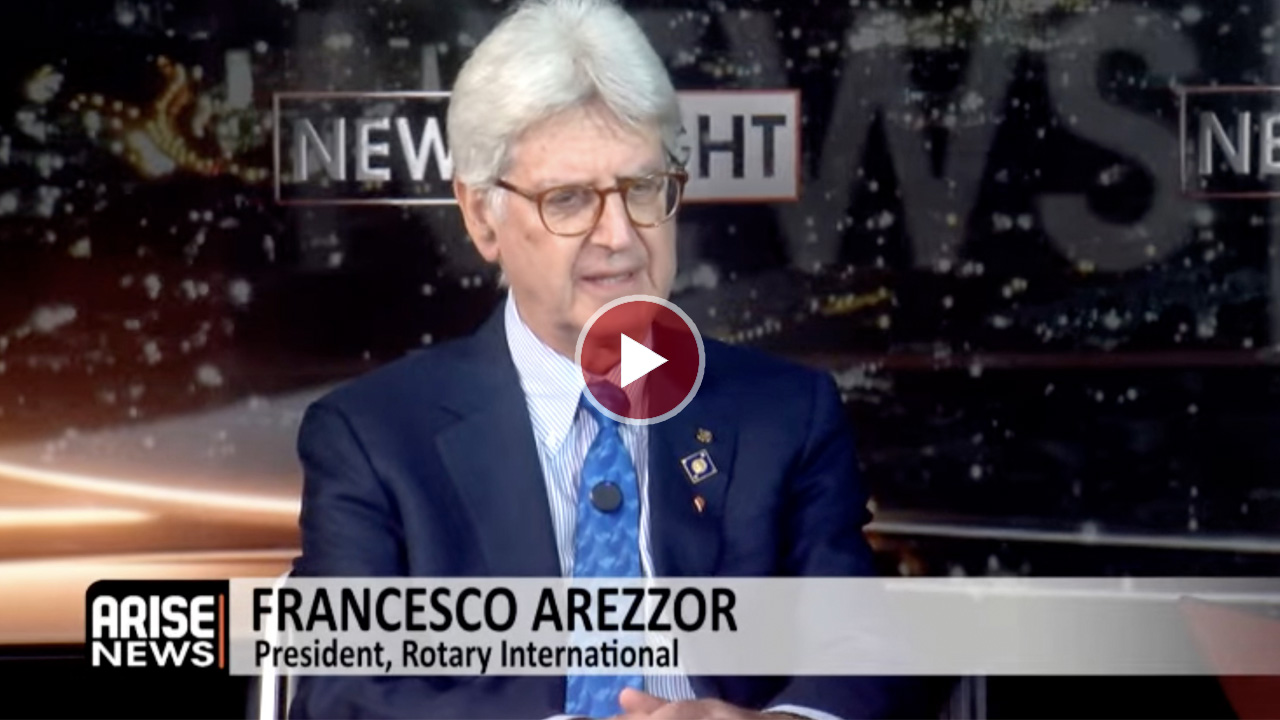 Rotary International President Francesco Arezzo stresses patience, community engagement, and peace a...