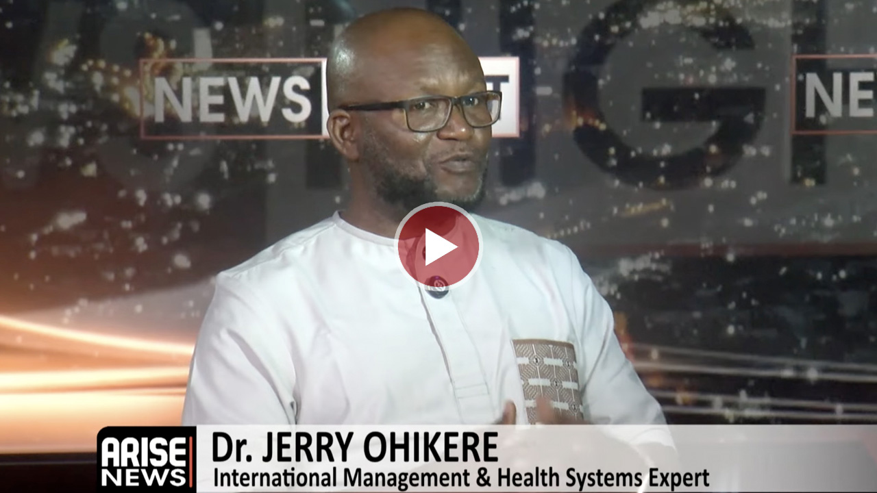 International Management and Health System Expert Jerry Ohikere says Nigerians seek medical care abr...
