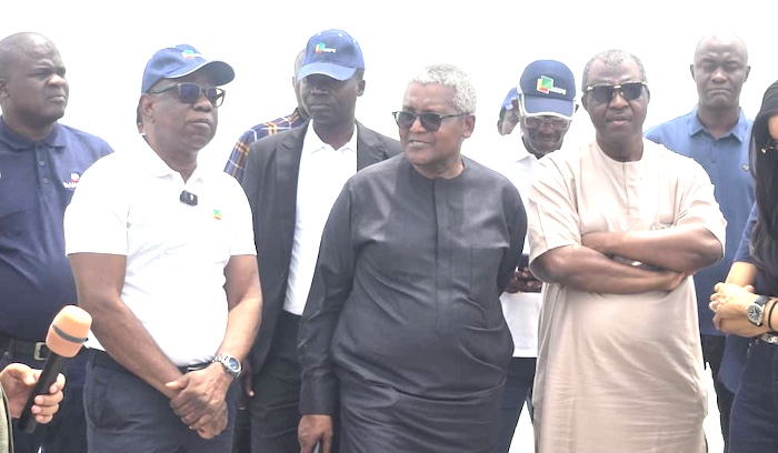 NNPC GCEO Bayo Ojulari is on a courtesy visit to the Dangote Petroleum Refinery, with senior managem...