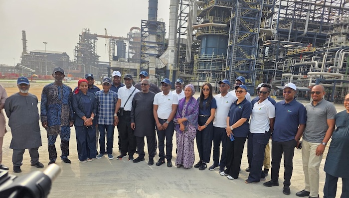 NNPC chief, Bayo Ojulari, hails Dangote Refinery as “the front line of world-class technology” while...