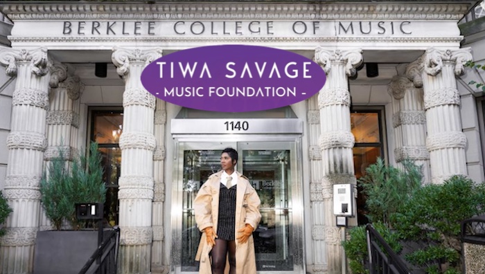 Tiwa Savage launches foundation with Berklee partnership, offering free four-day intensive programme...