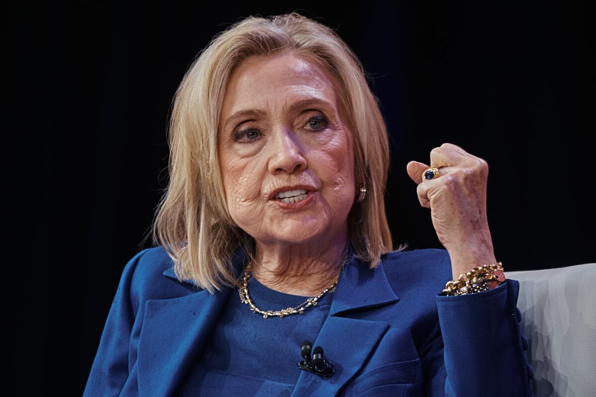 Hillary Clinton says she "had no idea" about Jeffrey Epstein's crimes and urged Congress to question...
