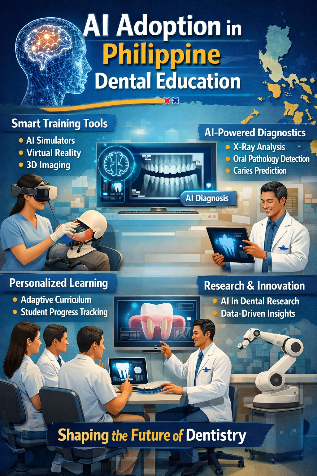 Language : EnglishTopics: Innovation DentistWhy AI Adoption in Philippine Dental Education Is Still...