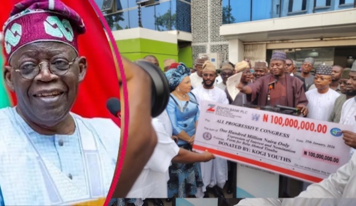 Youths in Kogi contribute N100 million to APC, backing Tinubu’s 2027 nomination and expressing confi...