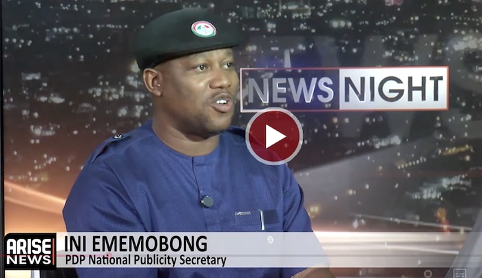 PDP's National Publicity Secretary Ini Ememobong says confidence that polling unit results are accur...