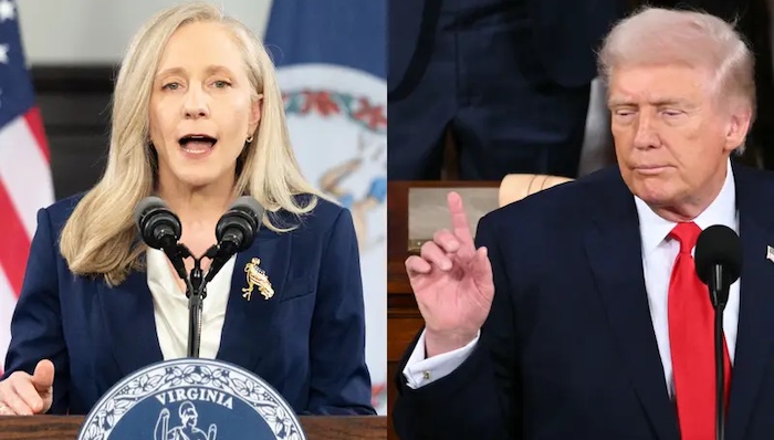 Vrginia Governor Spanberger challenges Trump’s economic claims, warns of division, and frames midter...