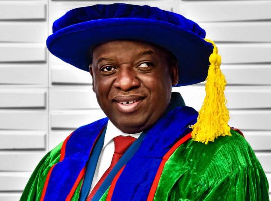Gbenga Sodeinde in Ado Ekiti Professor Joshua Ogunwole assumed office yesterday as the fifth Vice-C...