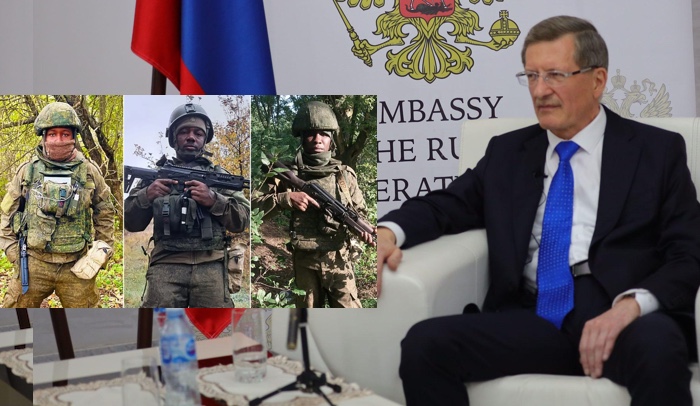 Russian Ambassador to Nigeria, Andrey Podyelyshev, denies recruiting Nigerians for Ukraine war, says...