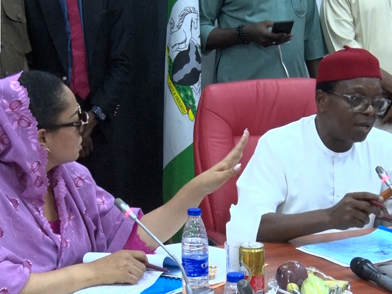 Heated exchange over Ajaokuta MoU halts Mines and Steel budget defence as senator Natasha Akpoti-Udu...