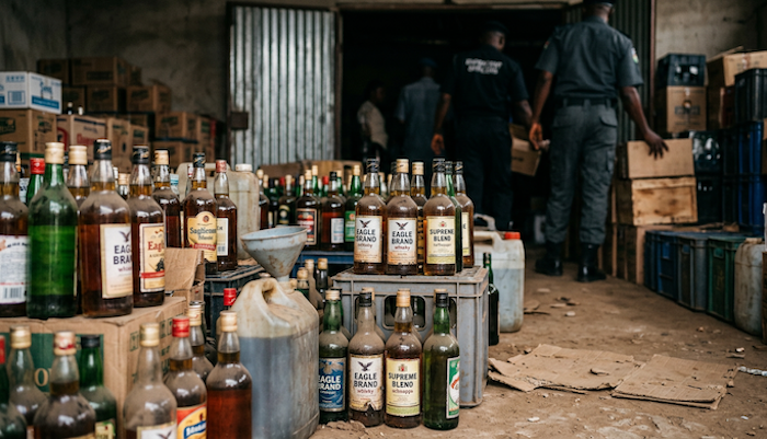 Two men convicted for producing and distributing counterfeit alcoholic beverages in Lagos, receiving...