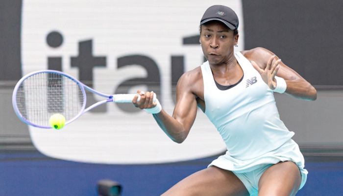 Coco Gauff crushes Karolina Muchova in straight sets to reach her first Miami Open final in dominant...