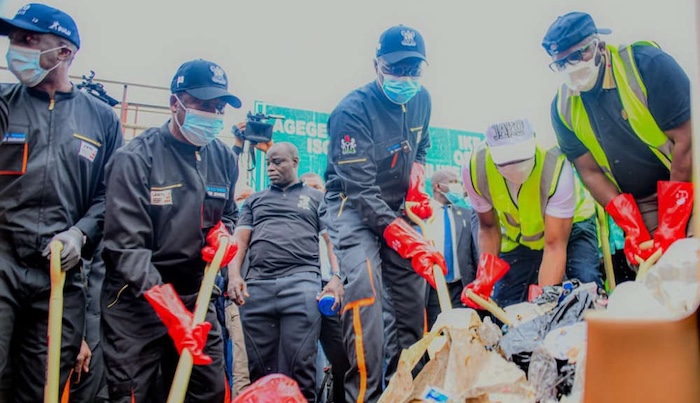 Lagos state governor Sanwo-Olu reintroduces monthly sanitation from April, urging residents to take...