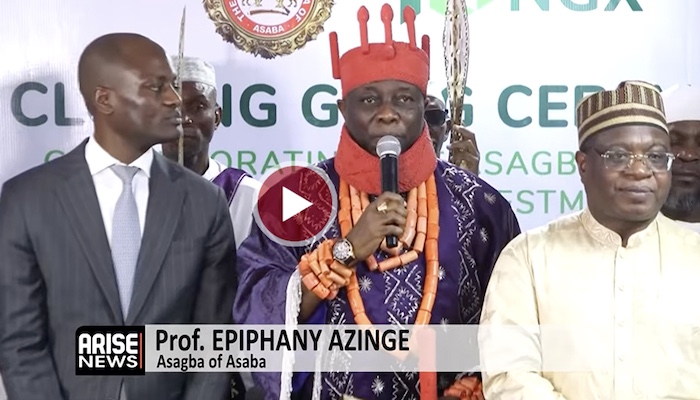 Asagba of Asaba, Epiphany Azinge, promotes investment opportunities at Nigerian Exchange, positionin...