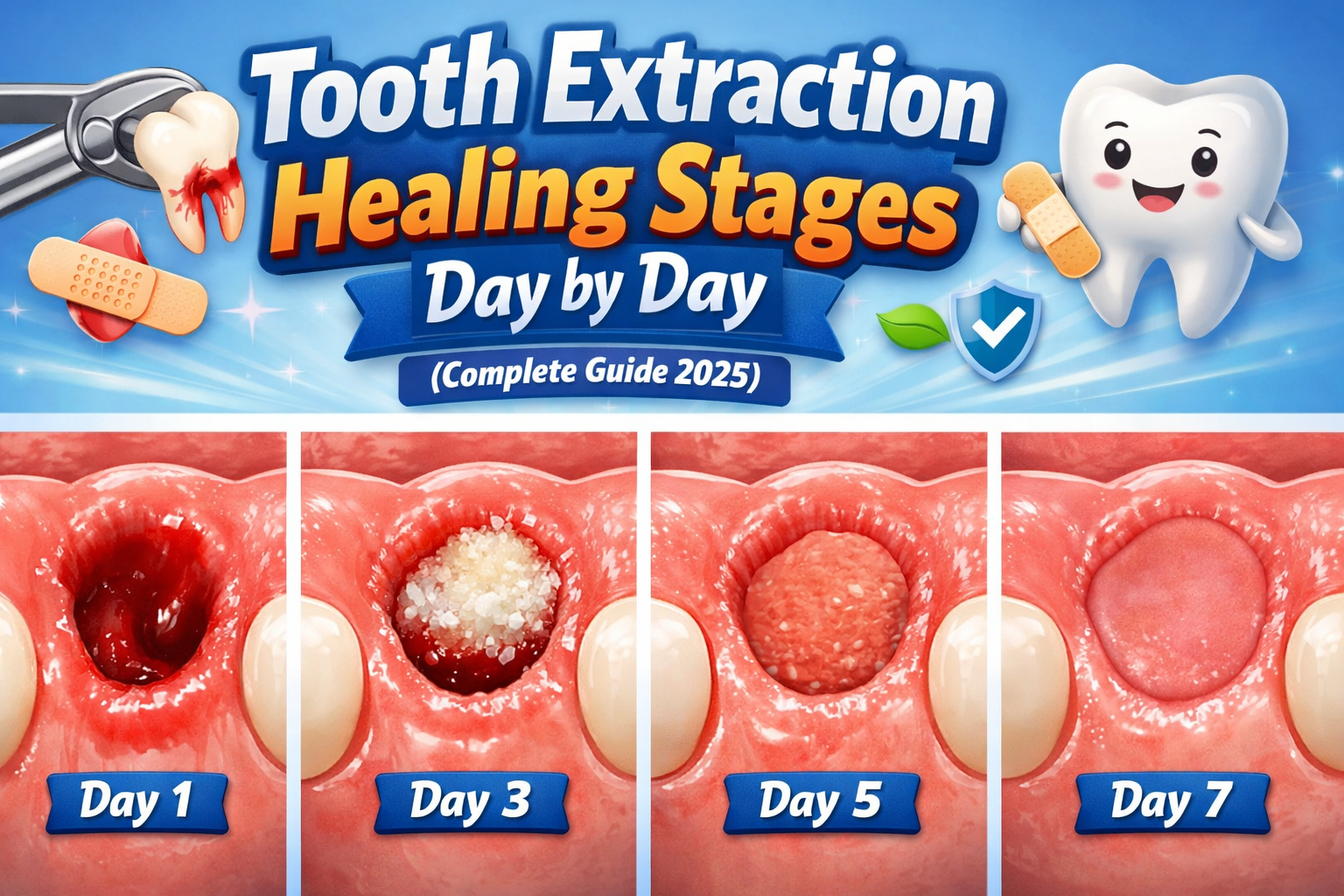Language : EnglishTopics: ExtractionTooth Extraction Healing Stages Day by Day (Complete Guide 2025)...