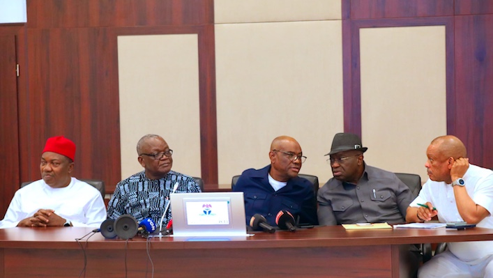Wike leads PDP delegates to national convention, confirms Mohammed, Anyanwu, and others as substanti...