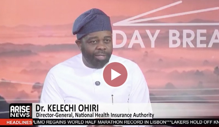 The Director-General of the National Health Insurance Authority, Dr. Kelechi Ohiri, says health insu...