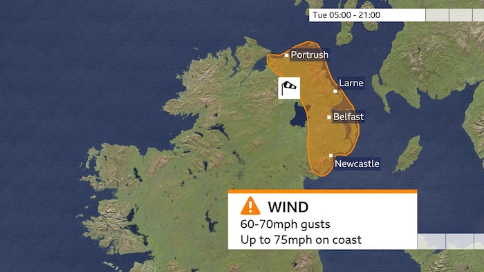 UK warned of strong winds on Thursday, with gusts up to 80mph, rain, and snow in northern areas.
So...