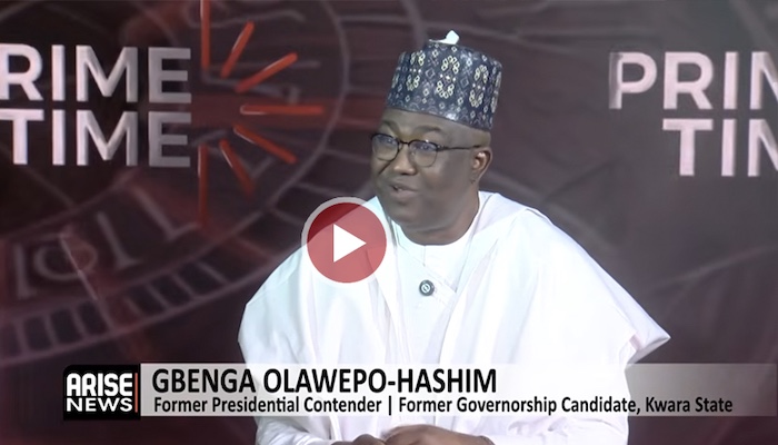 Former Presidential Contender and a Founding Member of the PDP, Gbenga Olawepo-Hashim, calls for rec...