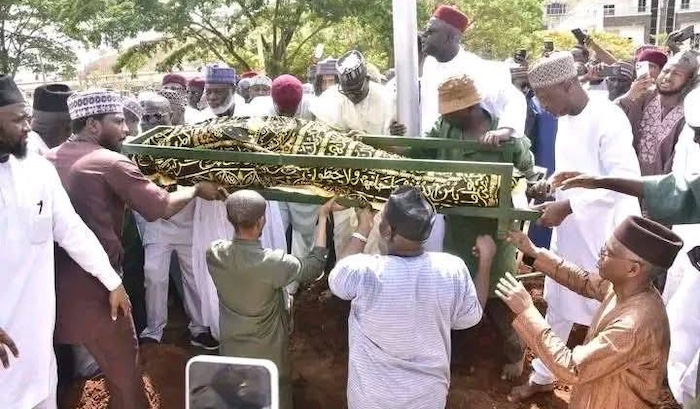 Former Kaduna State Governor El-Rufai buries mother as rivals unite, Ribadu, Sani reconcile, promine...