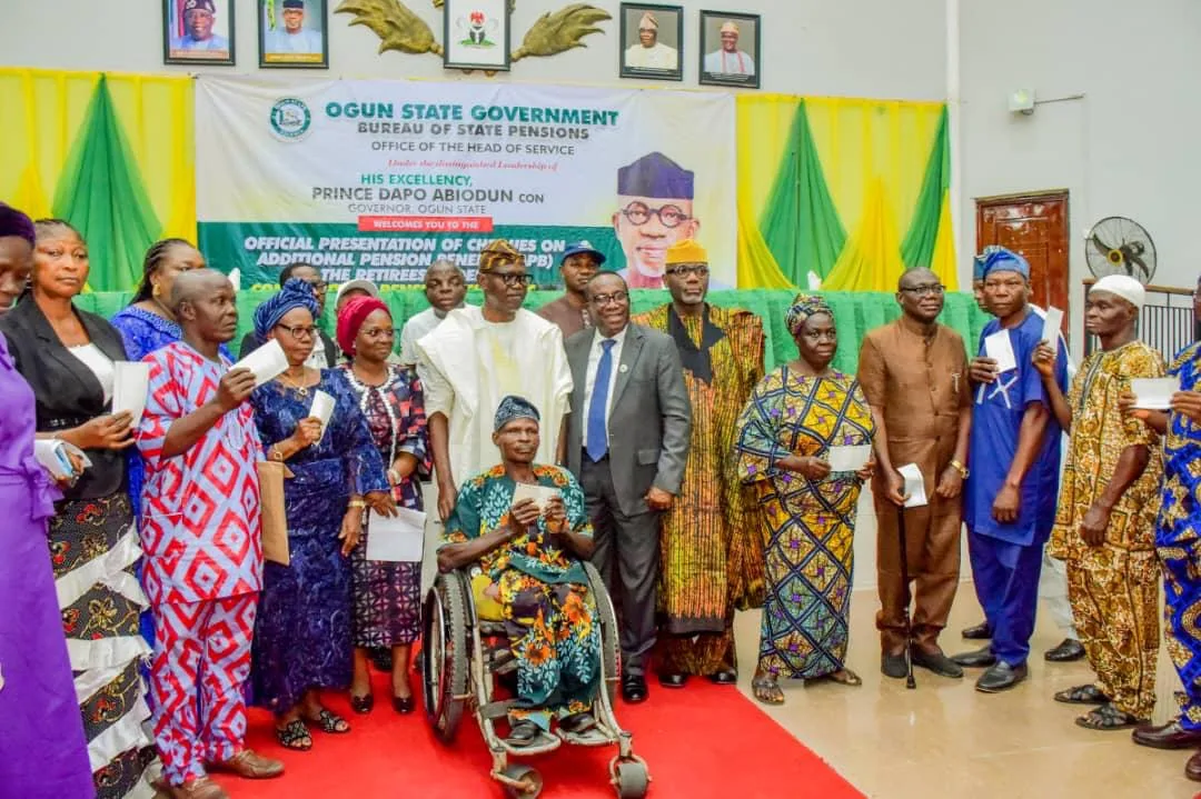 Ogun state Governor Abiodun introduces enhanced pension scheme offering up to 280 percent benefits,...