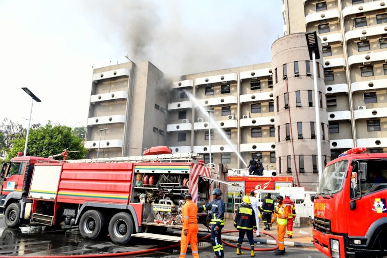 . One fire fighter sustains burns Olawale Ajimotokan in Abuja There was commotion Monday morning as...