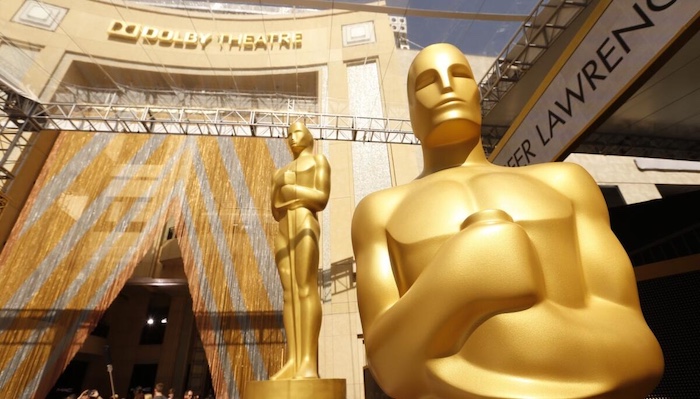 The Oscars will relocate from the Dolby Theatre in Hollywood to central Los Angeles’ Peacock Theater...