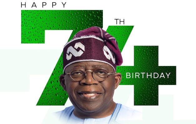President Tinubu celebrates his 74th birthday, thanking Nigerians for support while reflecting on re...