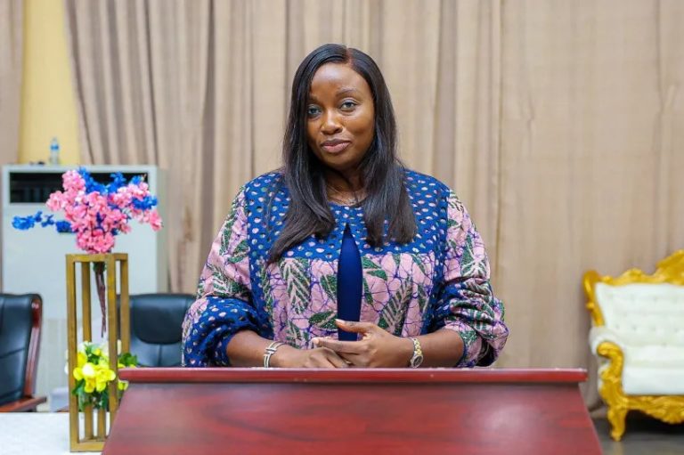 The Managing Director/CEO of the Federal Airports Authority of Nigeria (FAAN), Mrs. , speaks on the...