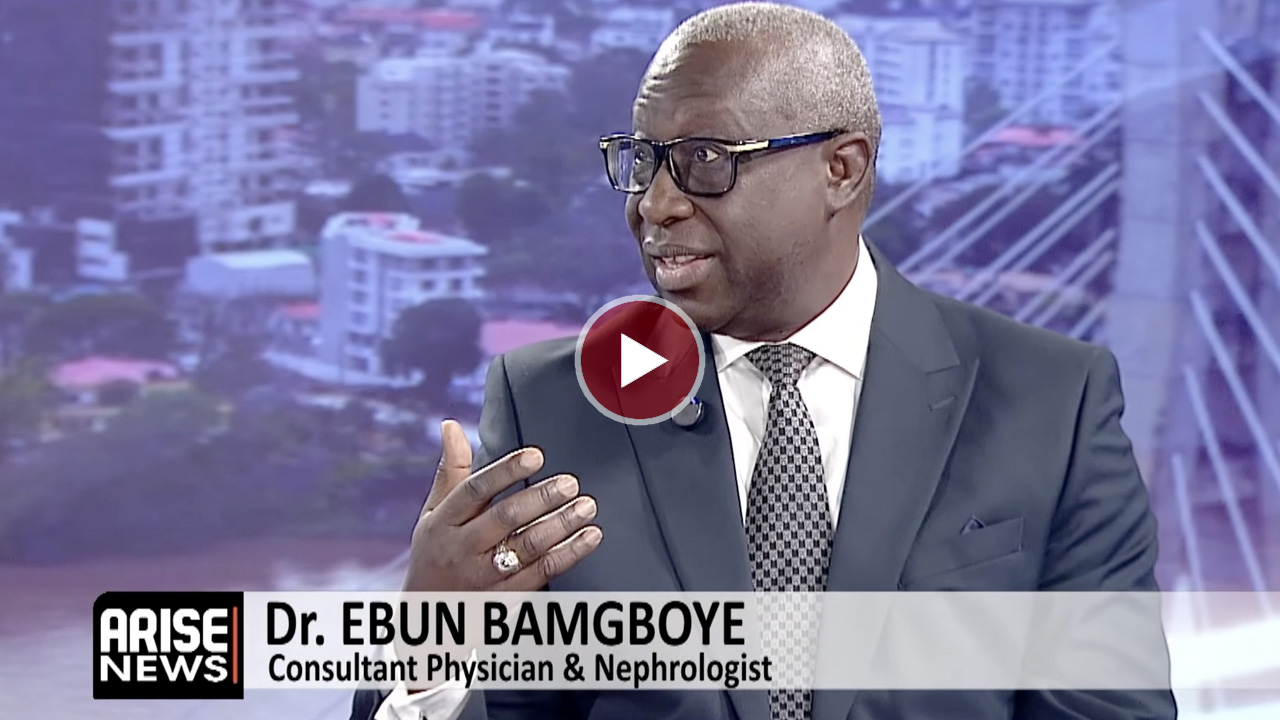 Consultant nephrologist Ebun Bamgboye warns kidney disease affects 10% globally, urging early screen...