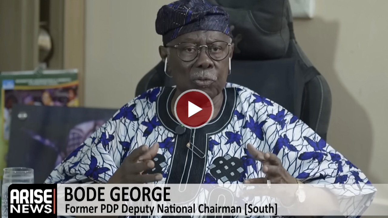 Bode George says PDP leaders will meet internally to resolve party crisis after Court of Appeal advi...