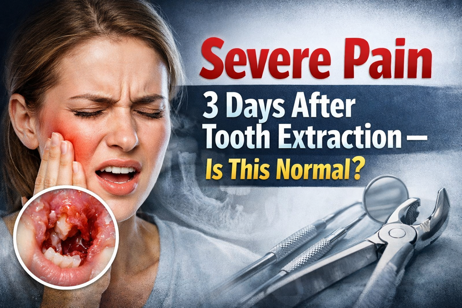 Language : EnglishTopics: ExtractionExperiencing pain after a tooth extraction is completely normal—...