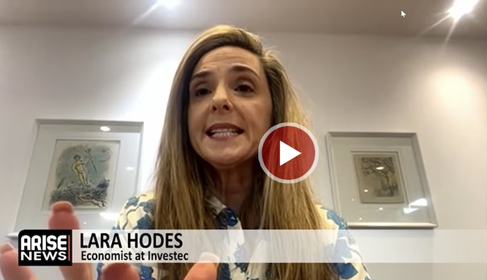Investec economist Lara Hodes says finance and agriculture sectors led South Africa’s modest economi...