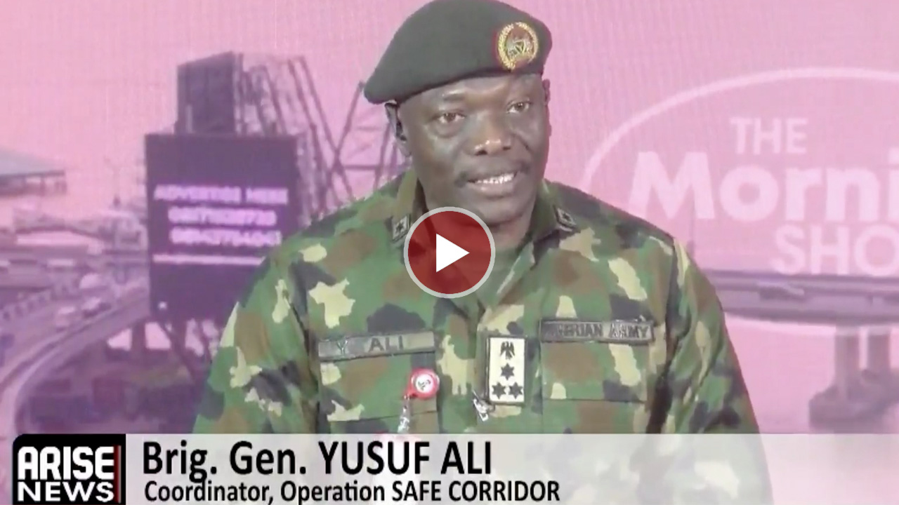 Operation SAFE CORRIDOR coordinator Brigadier General Yusuf Ali says no verified cases of rehabilita...