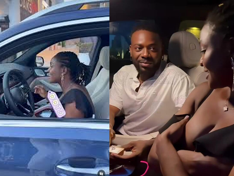 Adekunle Gold gifts Simi a Mercedes-Benz GLE and diamond ring, as birthday surprise draws reactions...