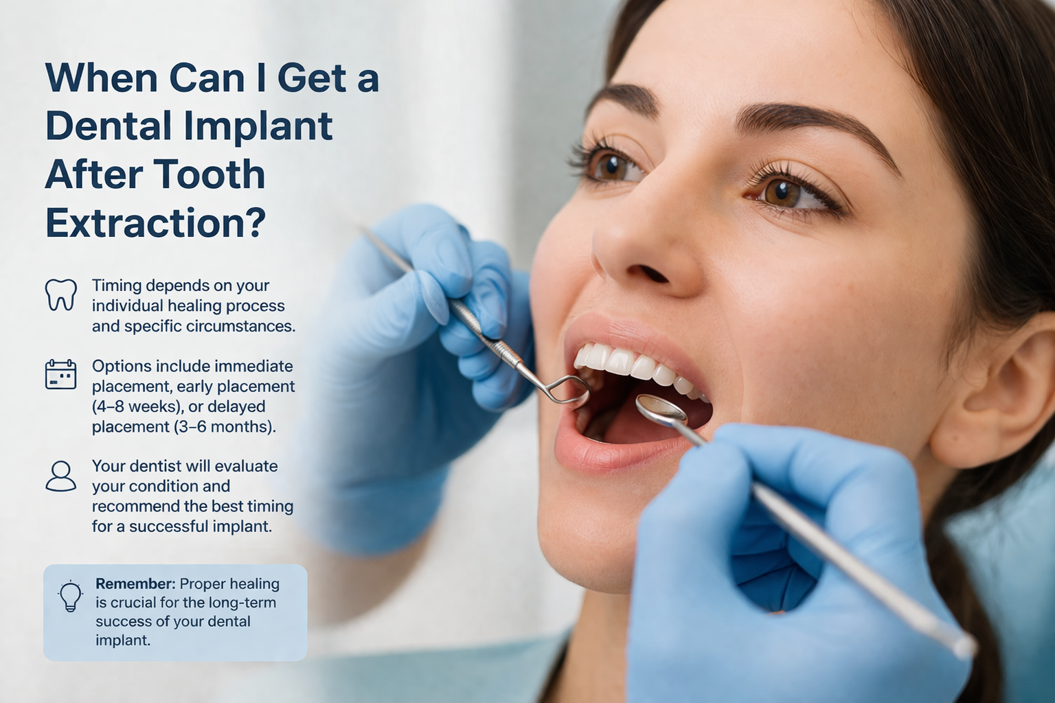 Language : EnglishTopics: ExtractionWhen Can I Get a Dental Implant After Tooth Extraction?
One of t...