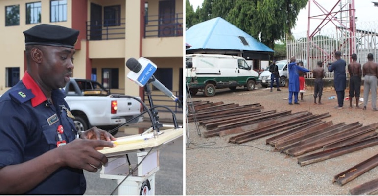 Security operatives intercept syndicate in Nasarawa, recover railway materials and equipment used fo...
