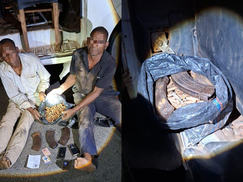Army troops intercept ammunition, arrest suspected logistics couriers in crackdown on terrorist supp...