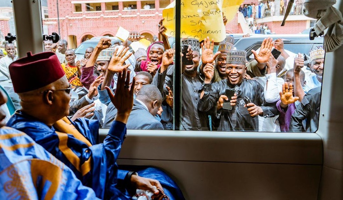 Shettima, governors and top political leaders attend wedding fatiha of three children of Governor Zu...