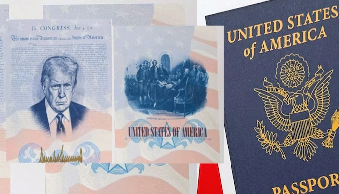 Trump’s image is set to appear on limited edition US passports marking America’s 250th anniversary c...