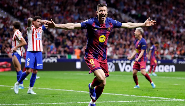 Late Lewandowski strike secures crucial win as Barcelona capitalise on Real Madrid slip to tighten g...
